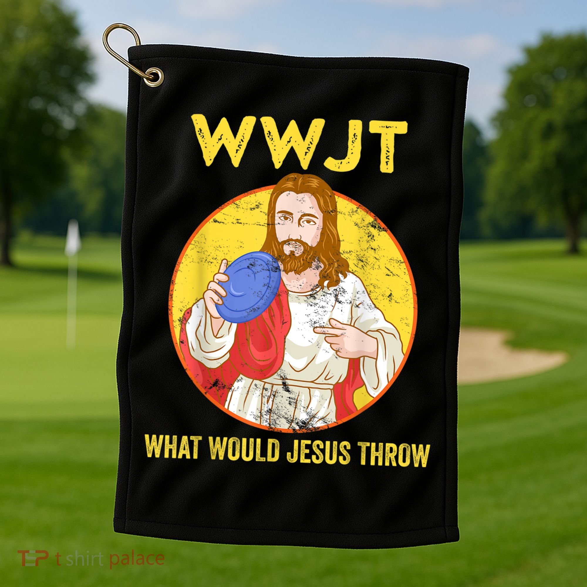 Disc Golf What Would Jesus Throw Frisbee Golf Golf Towel