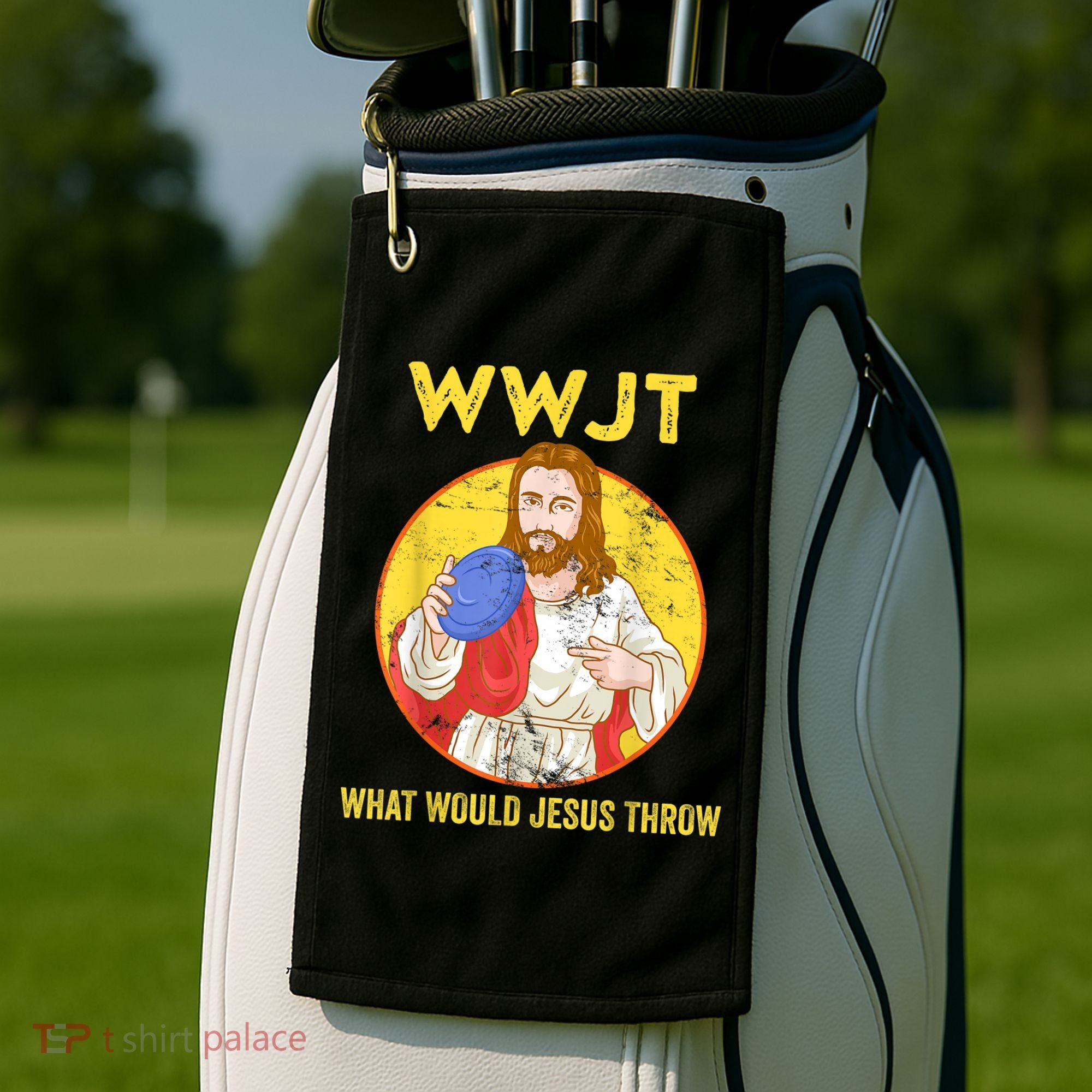 Disc Golf What Would Jesus Throw Frisbee Golf Golf Towel