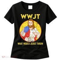 Disc Golf What Would Jesus Throw Frisbee Golf Women's T-Shirt thumb 0