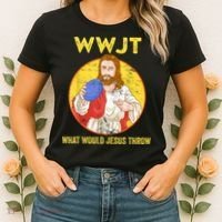 Disc Golf What Would Jesus Throw Frisbee Golf Women's T-Shirt thumb 2