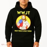 Disc Golf What Would Jesus Throw Frisbee Golf Funny Hoodie thumb 2