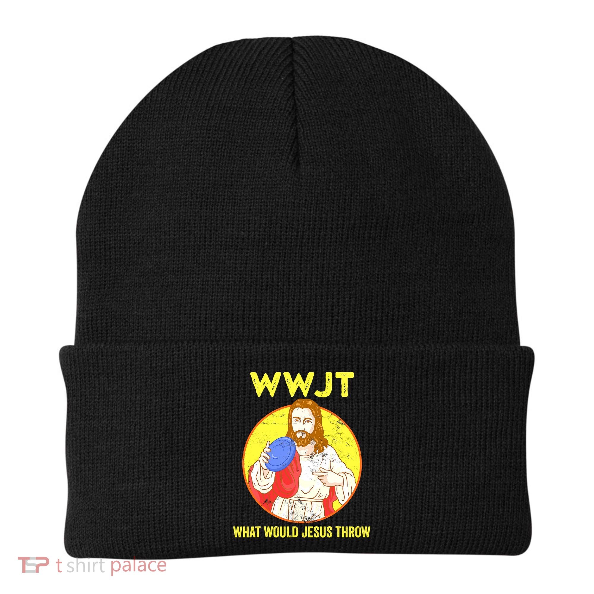 Disc Golf What Would Jesus Throw Frisbee Golf Funny Beanie