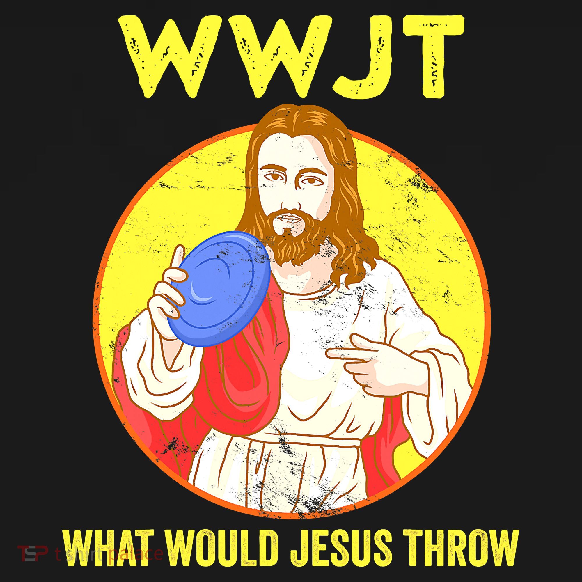 Disc Golf What Would Jesus Throw Frisbee Golf Funny Tank Top