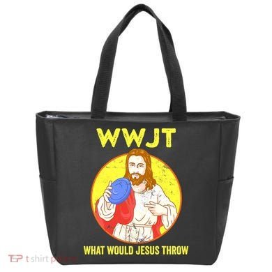 Disc Golf What Would Jesus Throw Frisbee Golf Funny Tote Bag