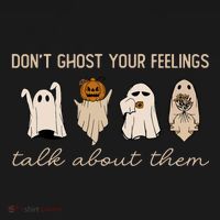 DonT Ghost Your Feelings Halloween Mental Health Awareness Women's Hoodie thumb 2