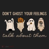 DonT Ghost Your Feelings Halloween Mental Health Awareness Hat thumb 2