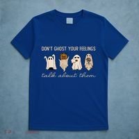 DonT Ghost Your Feelings Halloween Mental Health Awareness T-Shirt thumb 5