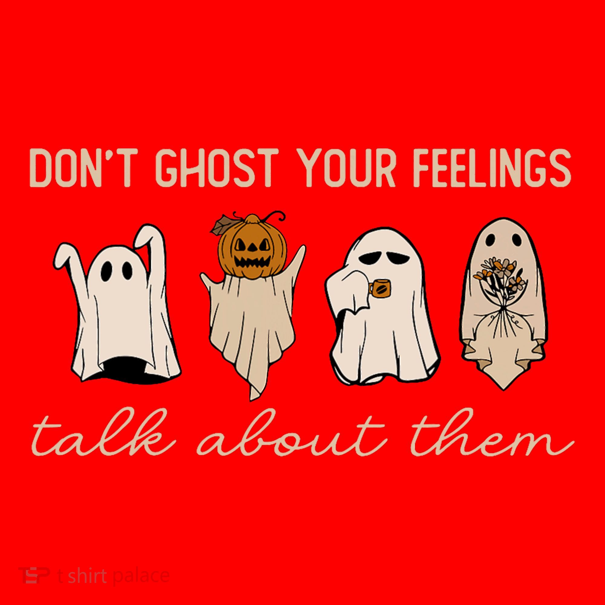 DonT Ghost Your Feelings Halloween Mental Health Awareness Santa Hat