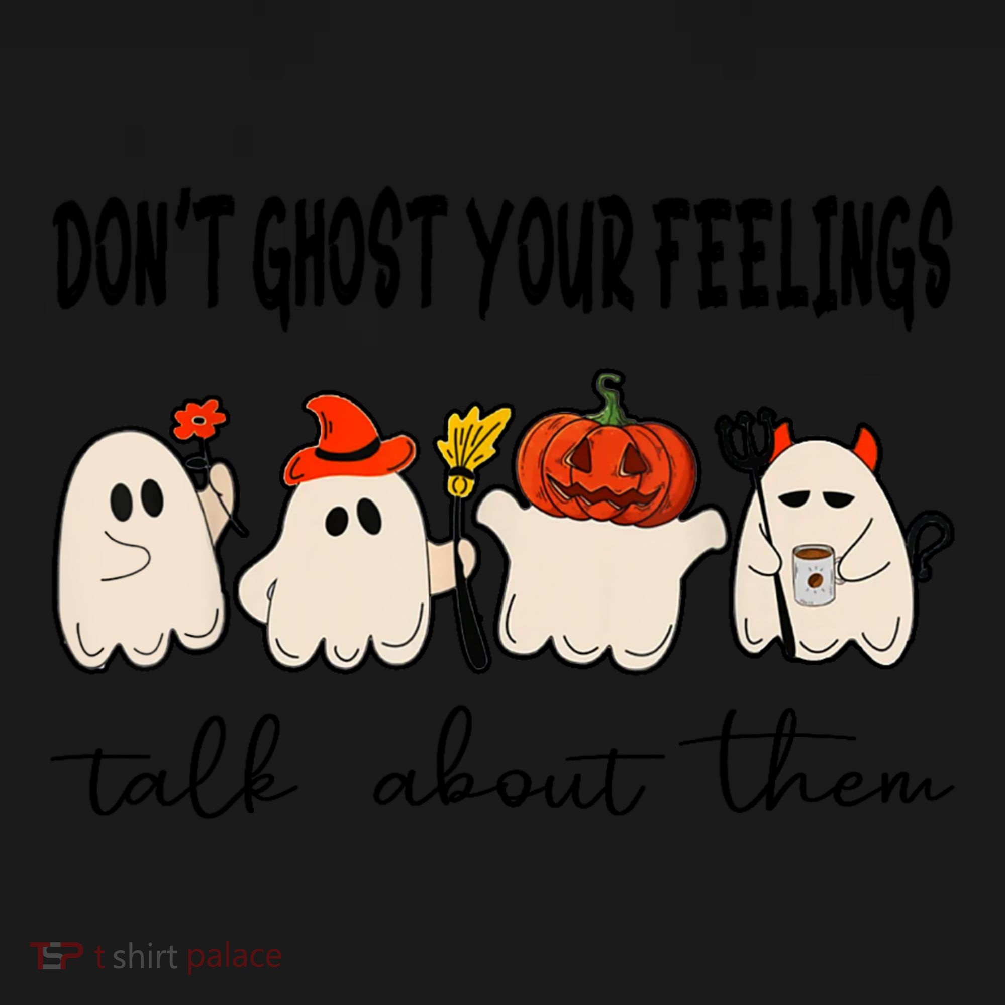 DonT Ghost Your Feelings Halloween Mental Health Apron