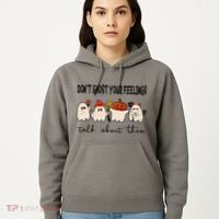 DonT Ghost Your Feelings Halloween Mental Health Hoodie thumb 5
