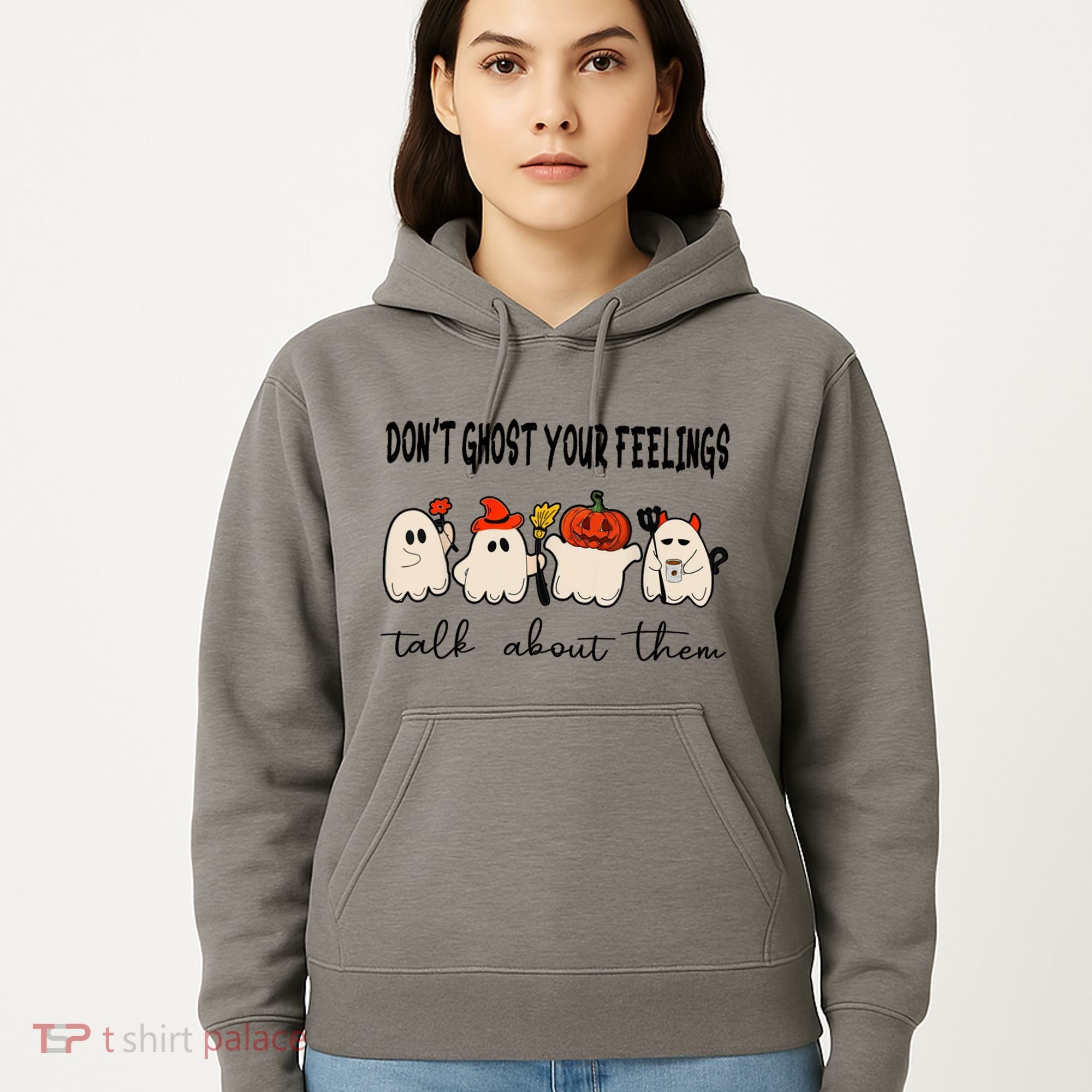 DonT Ghost Your Feelings Halloween Mental Health Hoodie