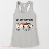 DonT Ghost Your Feelings Halloween Mental Health Women's Tank Top thumb 0