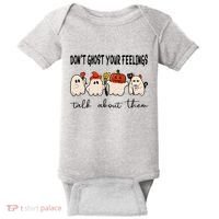 DonT Ghost Your Feelings Halloween Mental Health Baby Bodysuit thumb 0