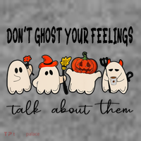 DonT Ghost Your Feelings Halloween Mental Health Baby Bodysuit thumb 2