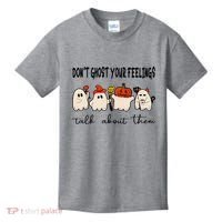 DonT Ghost Your Feelings Halloween Mental Health Kids T-Shirt thumb 0