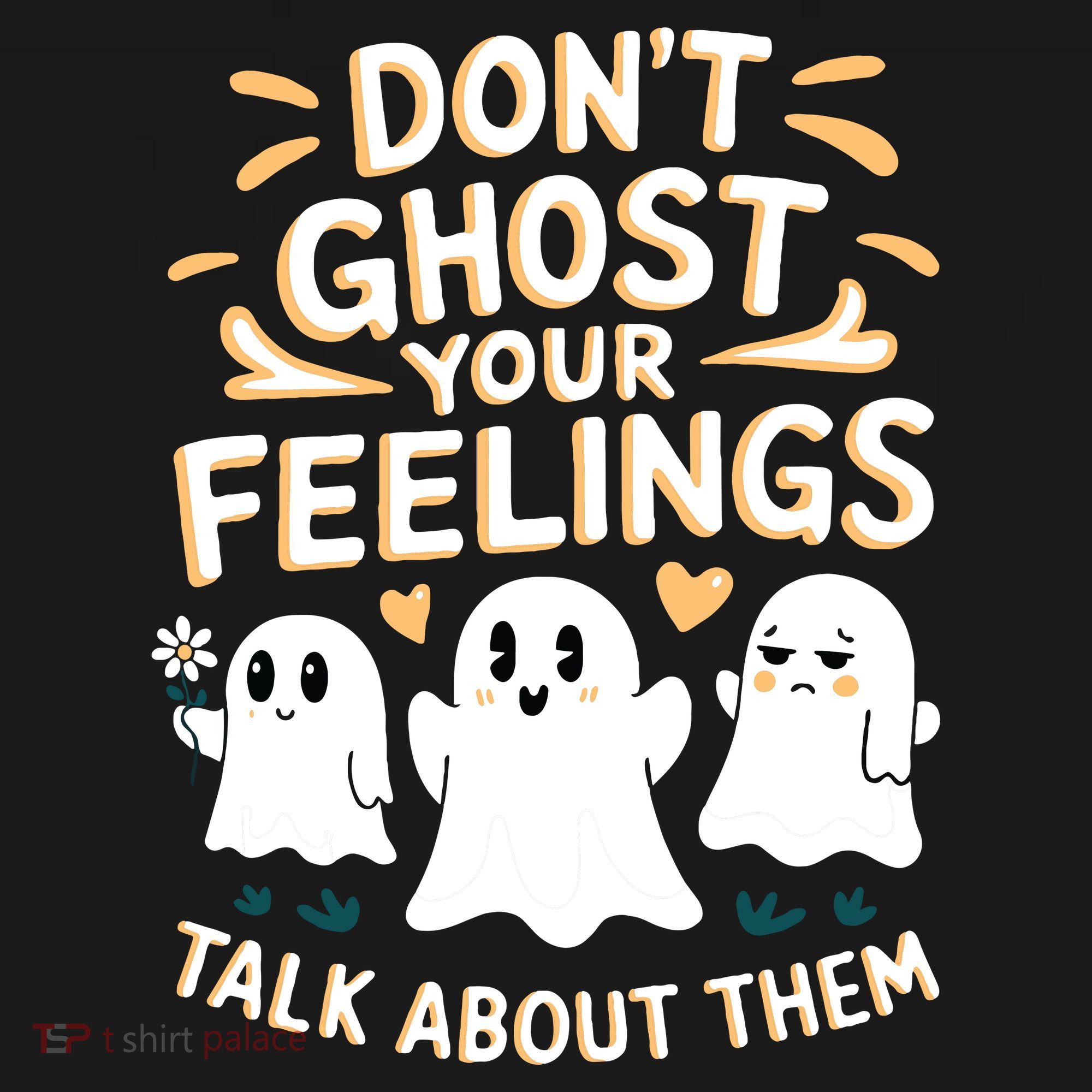 DonT Ghost Your Feelings Halloween Mental Health Polo