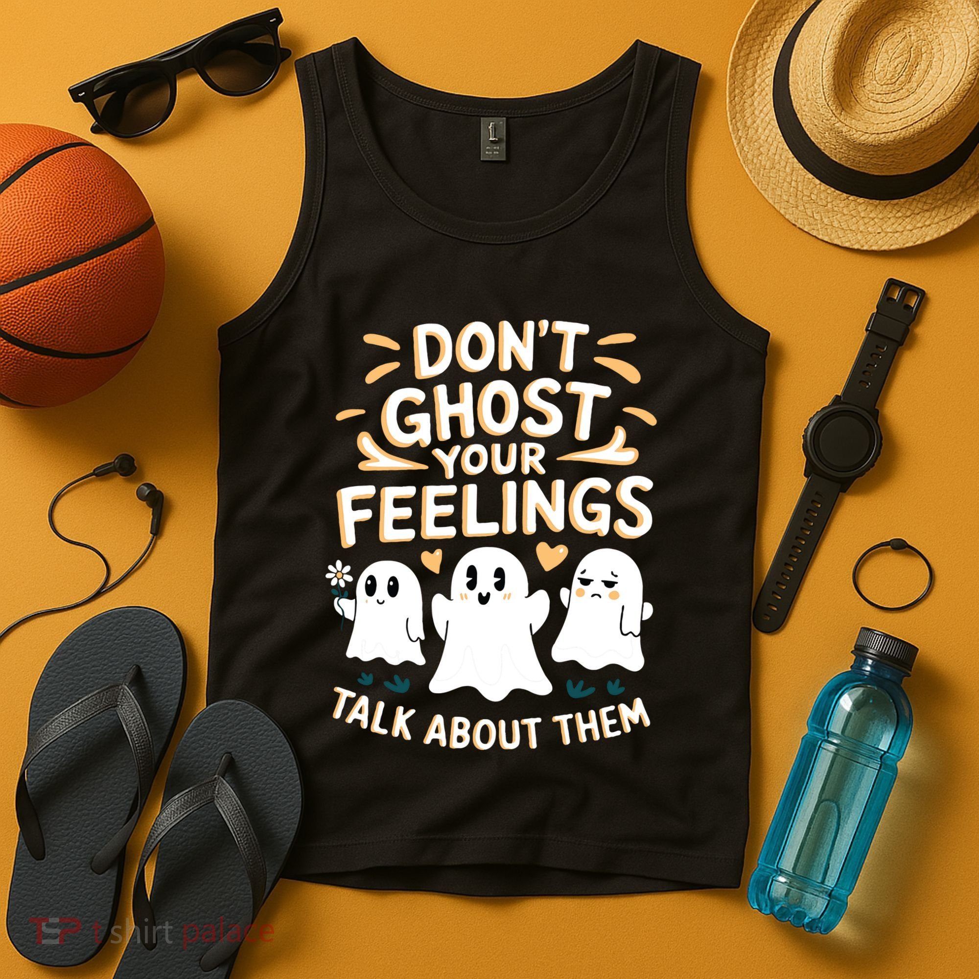 DonT Ghost Your Feelings Halloween Mental Health Tank Top