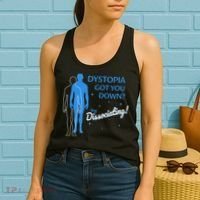 Dystopia Got You Down Try Dissociating Women's Tank Top thumb 2