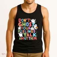 Dont Ghost Your Feelings Cute Ghoul Tank Top thumb 3