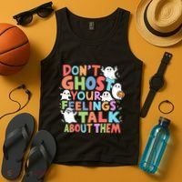 Dont Ghost Your Feelings Cute Ghoul Tank Top thumb 4