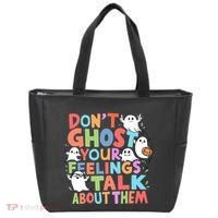 Dont Ghost Your Feelings Cute Ghoul Tote Bag thumb 0