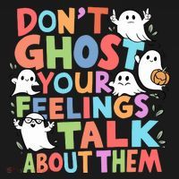 Dont Ghost Your Feelings Cute Ghoul Tote Bag thumb 4
