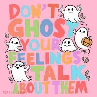 Dont Ghost Your Feelings Cute Ghoul Long Sleeve Shirt thumb 2
