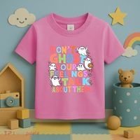 Dont Ghost Your Feelings Cute Ghoul Toddler T-Shirt thumb 3