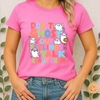 Dont Ghost Your Feelings Cute Ghoul Women's T-Shirt thumb 2