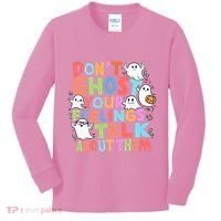 Dont Ghost Your Feelings Cute Ghoul Kids Long Sleeve Shirt thumb 0