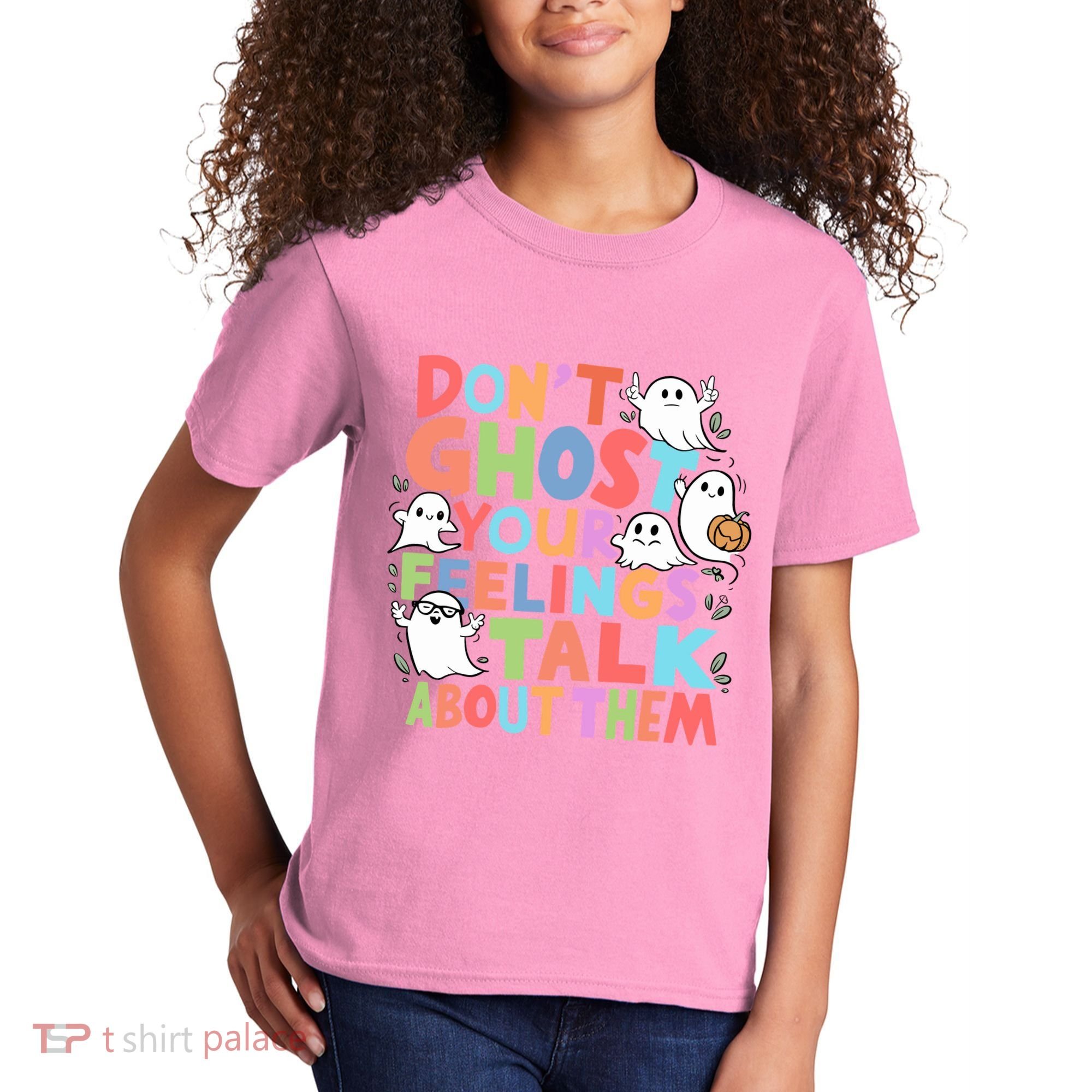Dont Ghost Your Feelings Cute Ghoul Kids T-Shirt