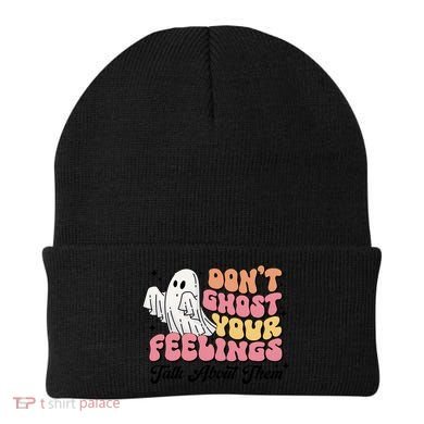 Dont Ghost Your Feelings Talk About Them Halloween Beanie