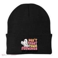 Dont Ghost Your Feelings Talk About Them Halloween Beanie thumb 0
