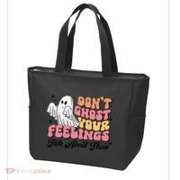 Dont Ghost Your Feelings Talk About Them Halloween Tote Bag thumb 3