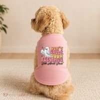 Dont Ghost Your Feelings Talk About Them Halloween Doggie Tank thumb 2