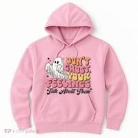 Dont Ghost Your Feelings Talk About Them Halloween Hoodie thumb 0