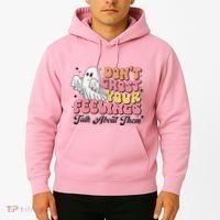 Dont Ghost Your Feelings Talk About Them Halloween Hoodie thumb 2