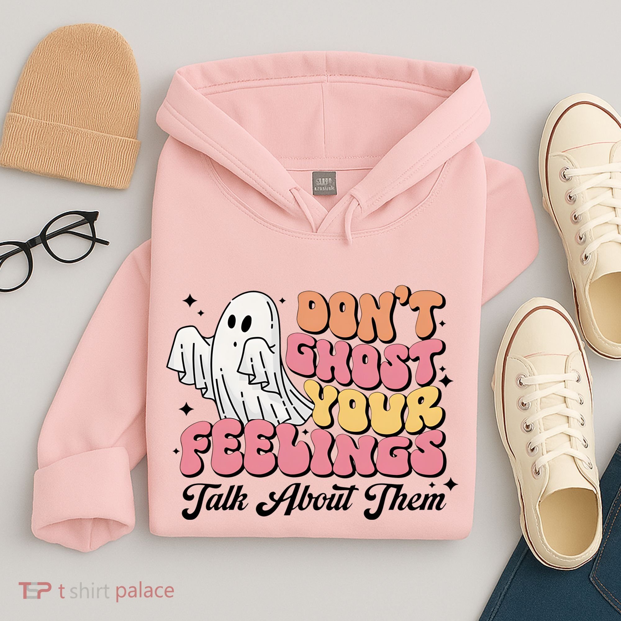 Dont Ghost Your Feelings Talk About Them Halloween Hoodie