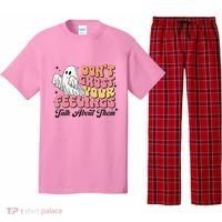 Dont Ghost Your Feelings Talk About Them Halloween Pajama Set thumb 0