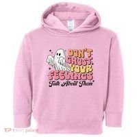 Dont Ghost Your Feelings Talk About Them Halloween Toddler Hoodie thumb 0