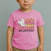 Dont Ghost Your Feelings Talk About Them Halloween Toddler T-Shirt thumb 2