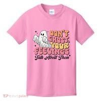 Dont Ghost Your Feelings Talk About Them Halloween Kids T-Shirt thumb 0