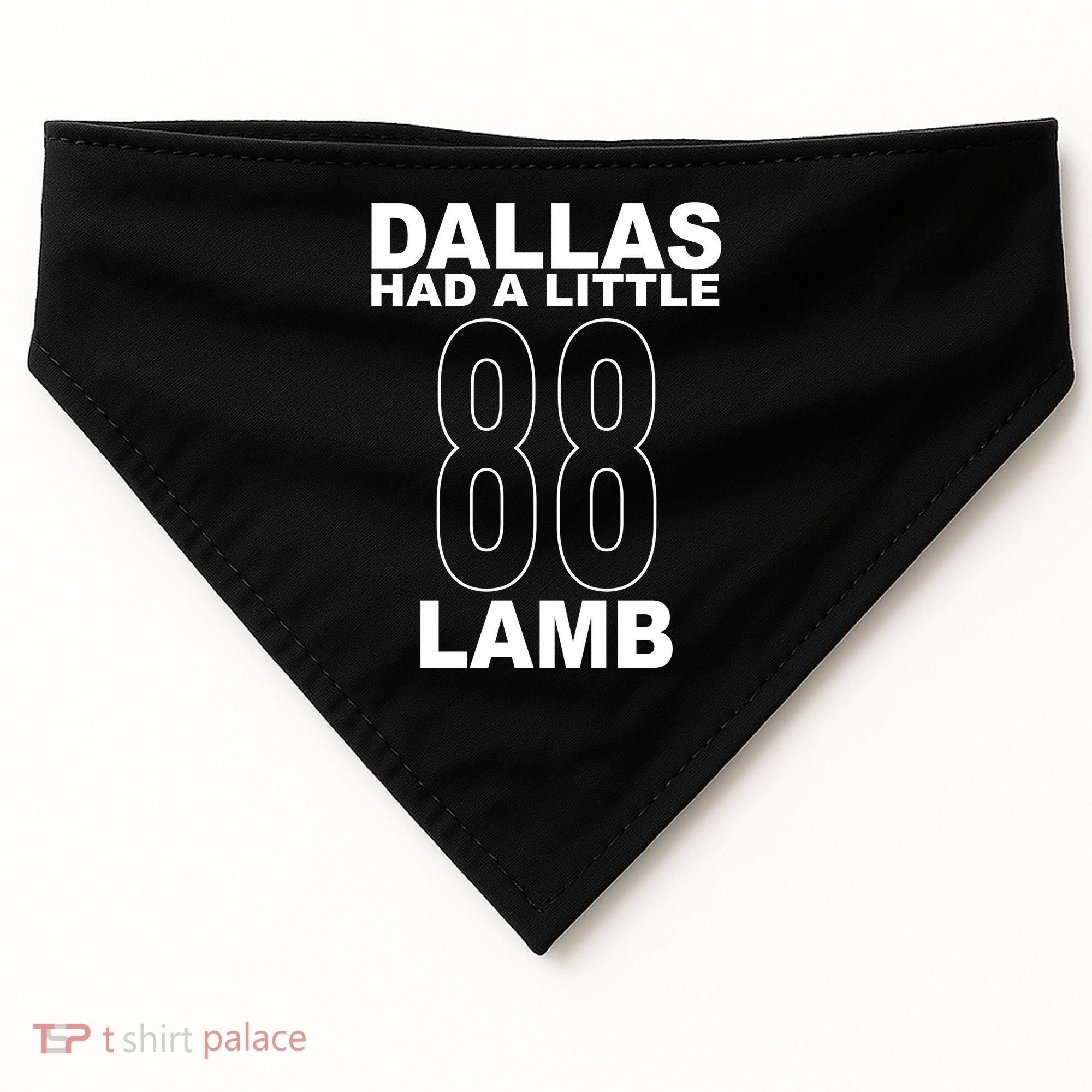 Dallas Had A Little 88 Lamb Football USA-Made Doggie Bandana