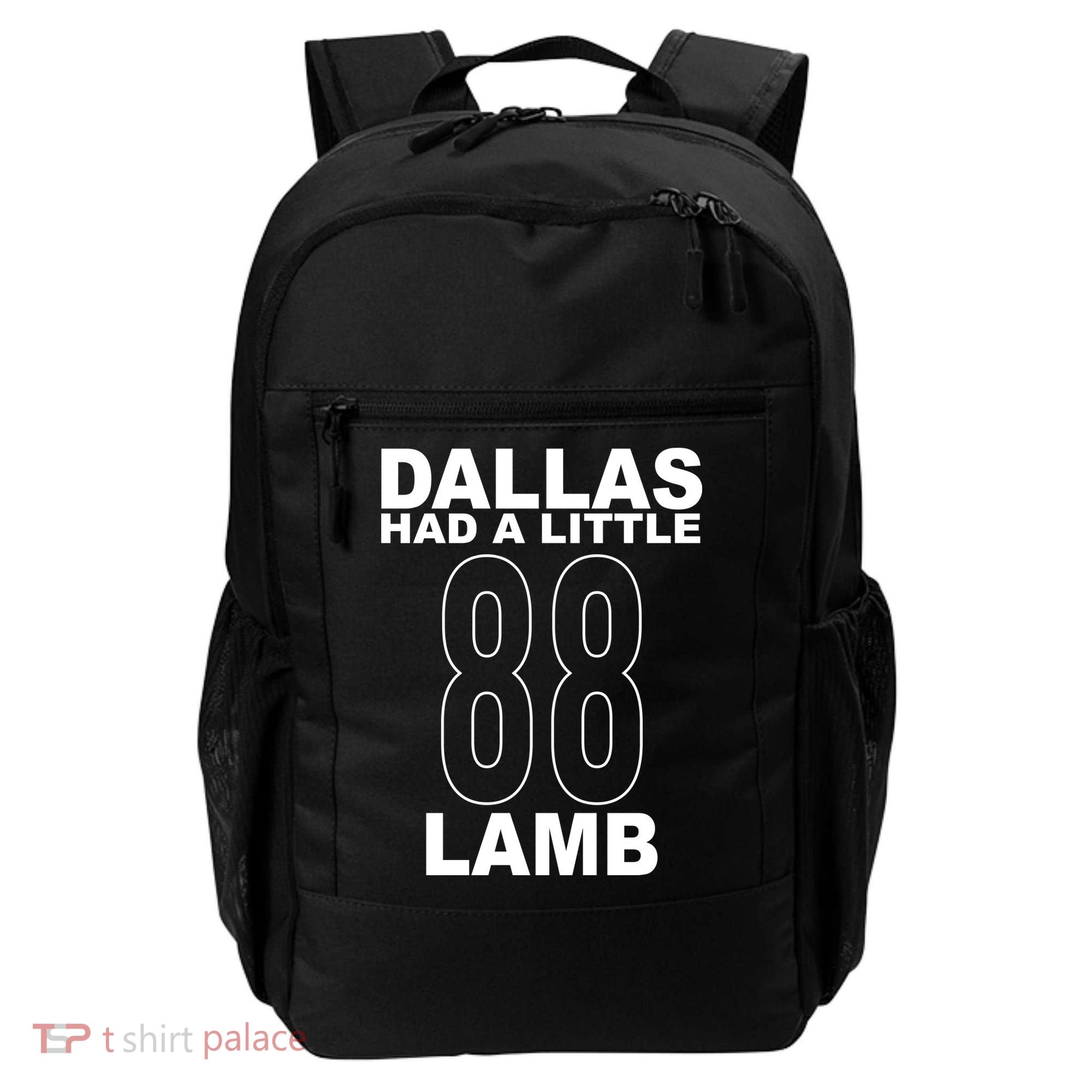 Dallas Had A Little 88 Lamb Football Backpack