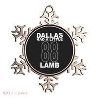 Dallas Had A Little 88 Lamb Football Ornament thumb 0