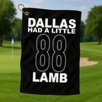 Dallas Had A Little 88 Lamb Football Golf Towel thumb 1