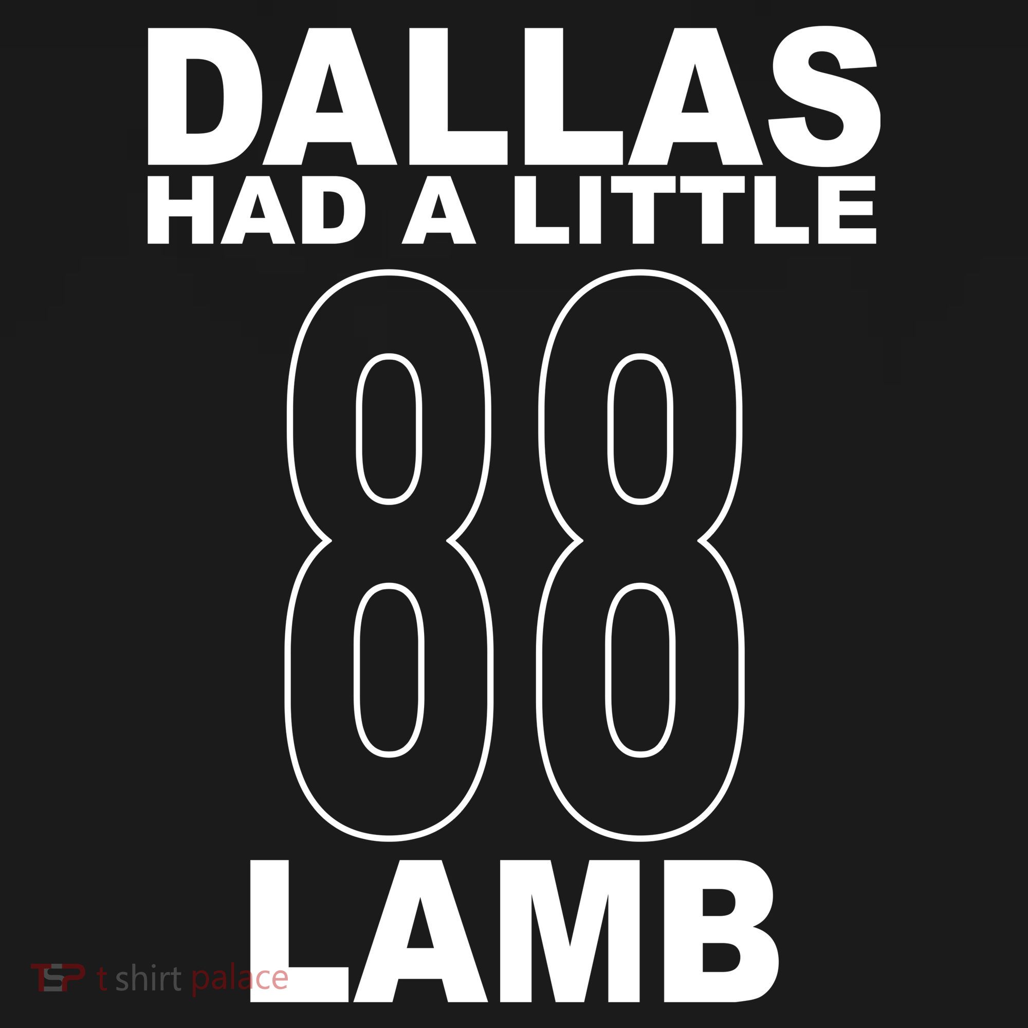 Dallas Had A Little 88 Lamb Football Visor