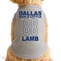 Dallas Had A Little 88 Lamb Football Doggie Tank thumb 0