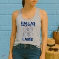 Dallas Had A Little 88 Lamb Football Women's Tank Top thumb 2
