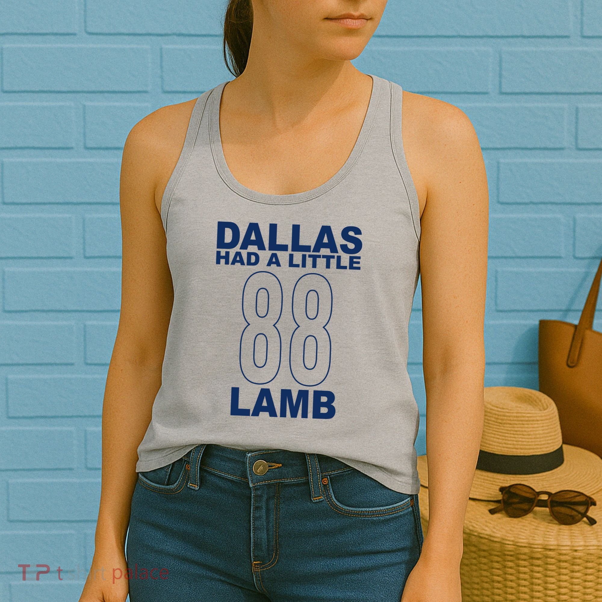 Dallas Had A Little 88 Lamb Football Women's Tank Top